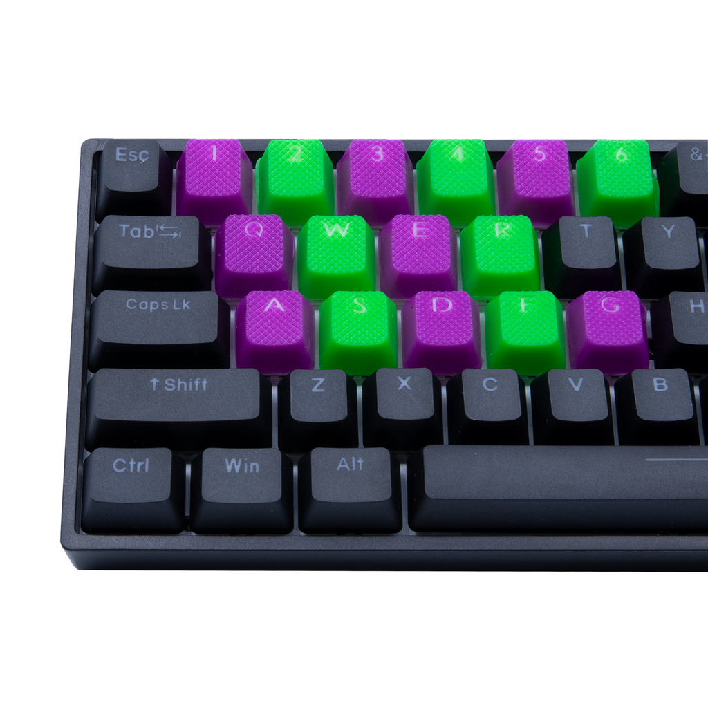 Matrix Keyboards Green& Purple Joker Rubber Gaming Keycaps
