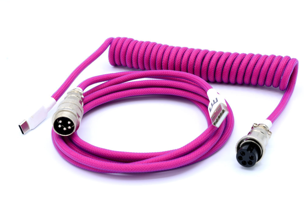 Matrix Keyboards Retrowave Coiled Mechanical Gaming Keyboard Cable