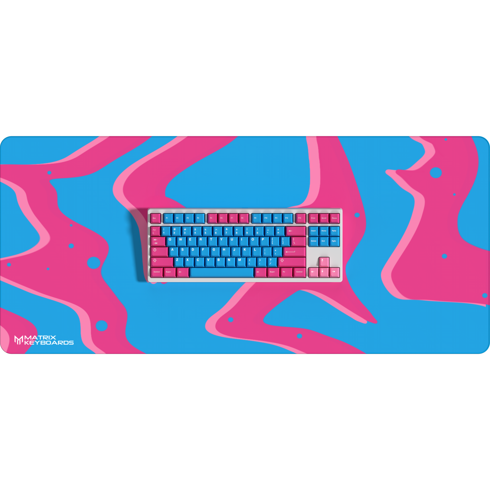 Matrix Keyboards XXL Xtra Large Cotton Candy Blue & Pink Gaming Esports Mousepad