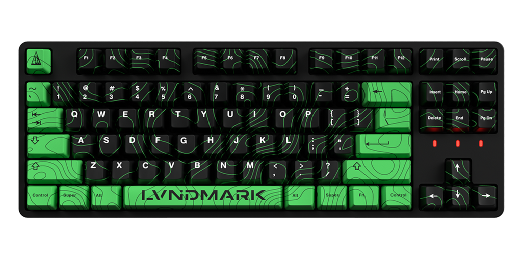 Lvndmark x Matrix Black & Green Custom Mechanical Gaming Keyboard Colab