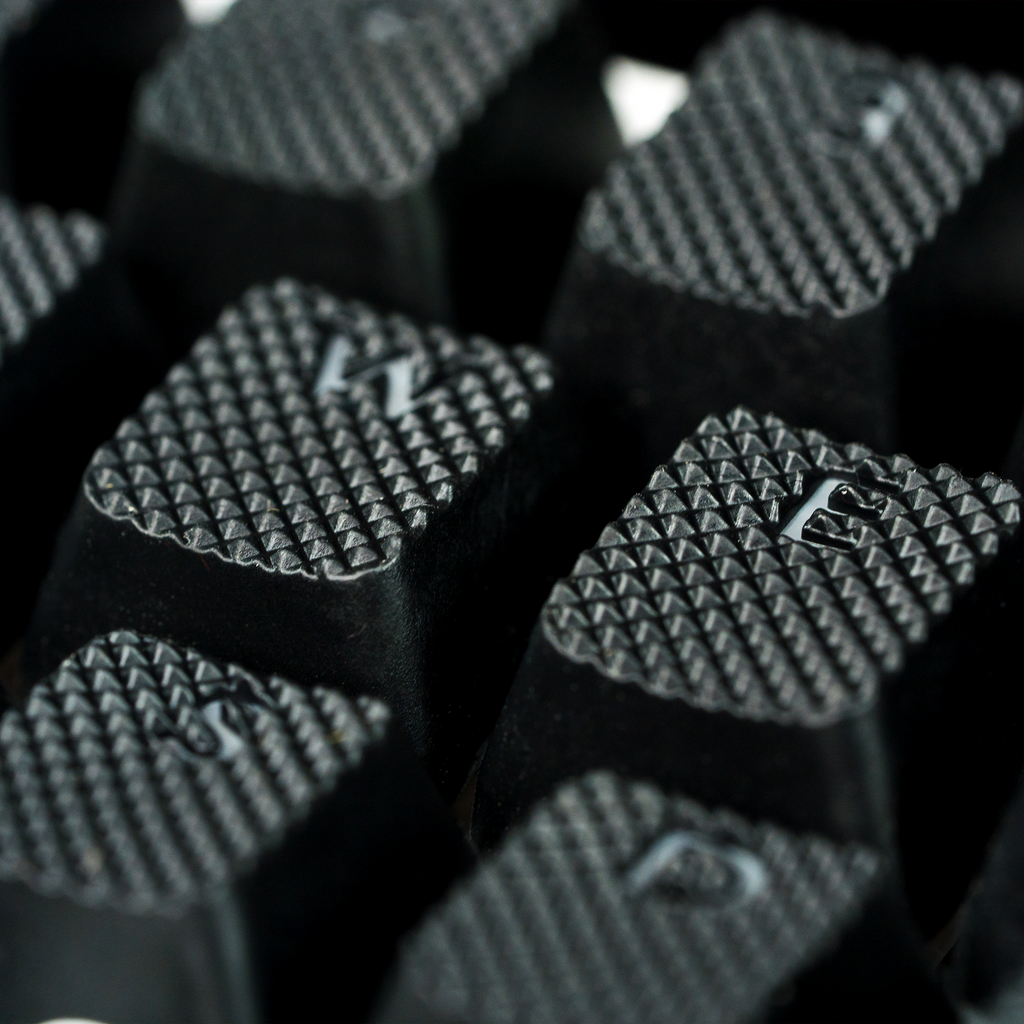 Matrix Keyboards All Black Rubber Gaming Keycaps