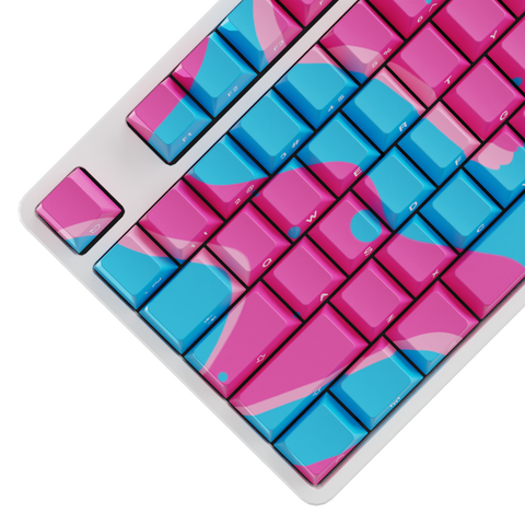 Matrix Keyboards Cotton Candy Blue & Pink 80% TKL Mehcanical Gaming Keyboard