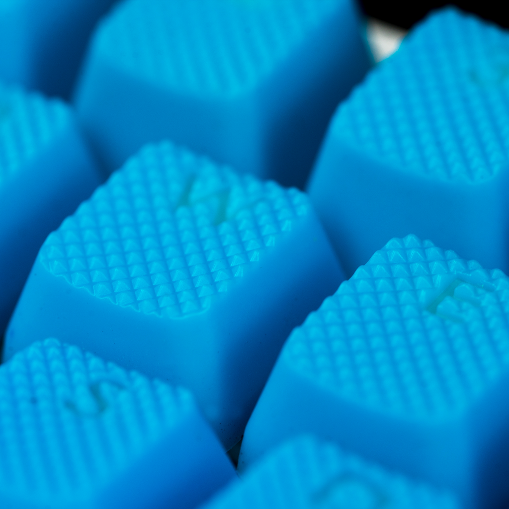 Matrix Keyboards Neon Blue Rubber Gaming Keycaps