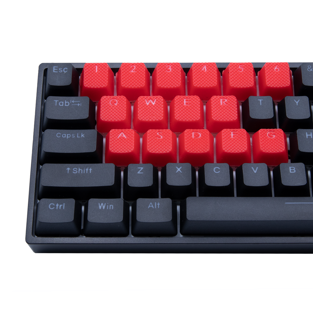 Matrix Keyboards Red Rubber Gaming Keycaps