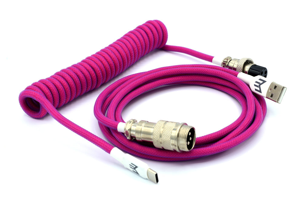 Matrix Keyboards Retrowave Coiled Mechanical Gaming Keyboard Cable