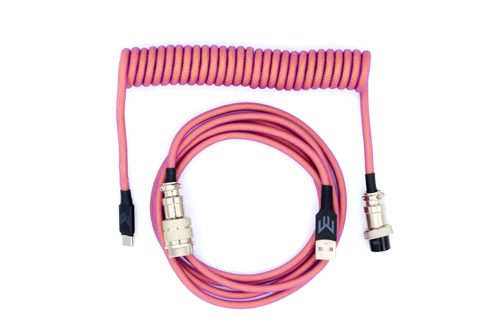 Matrix Keyboards Sunrise Coiled Mechanical Gaming Keyboard Cable