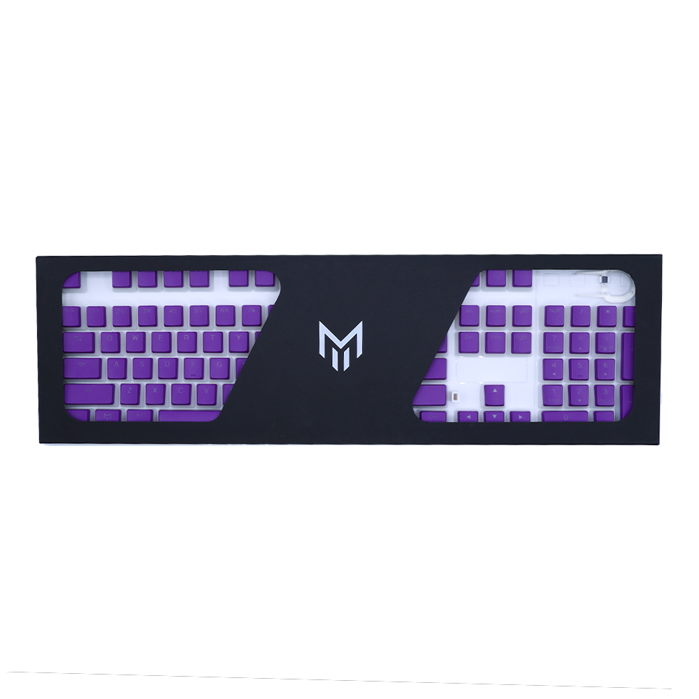 Matrix Pudding Keycaps PBT Doubleshot purple Gaming Keycaps