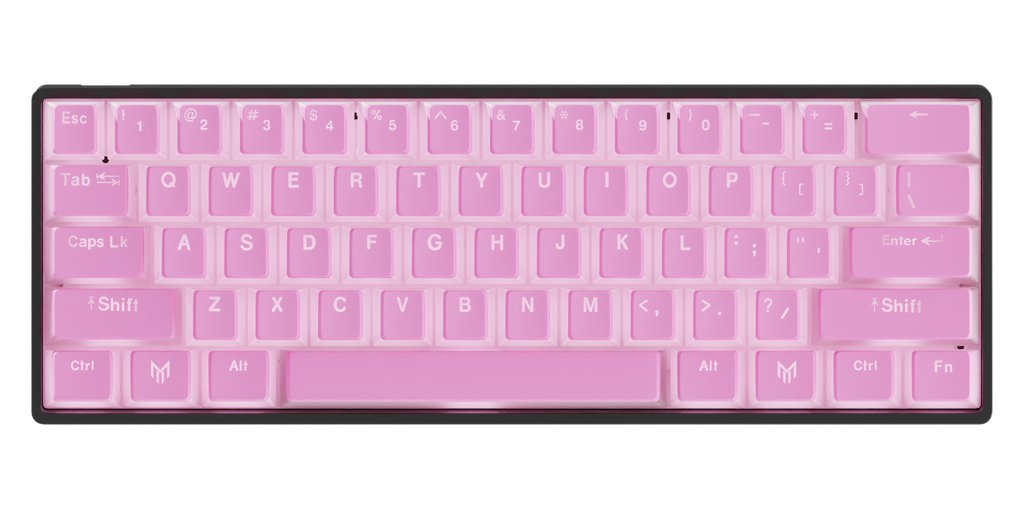 Pink Lemonade Pudding Elite Series 60% Keyboard
