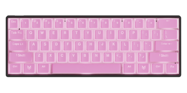 Pink Lemonade Pudding Elite Series 60% Keyboard