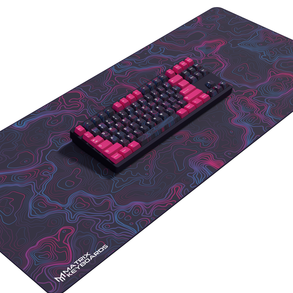 Neon Waves XXL Mousepad